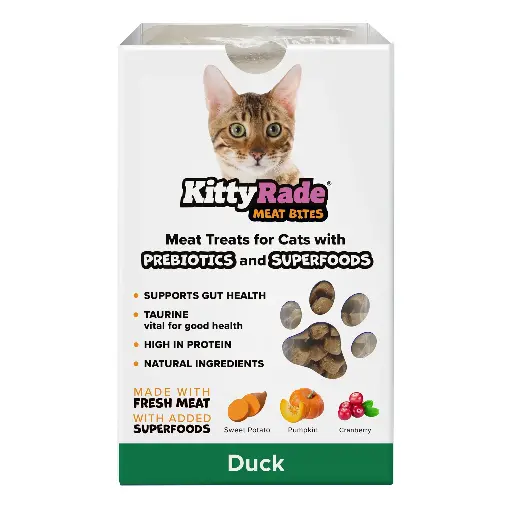 [KR SN DU] KittyRade Prebiotic Meat Snacks - Superfood duck, sweet potato, pumpkin, cranberry. 100g
