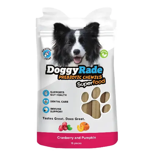 [DR SFC CP] DoggyRade Prebiotic Chewies - Superfood cranberry, pumpkin 100g